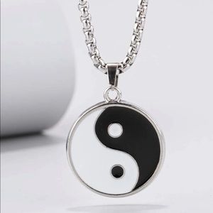 Men’s Stainless Steel Yin & Yang Charm necklace RATED 5 STARS 🌟